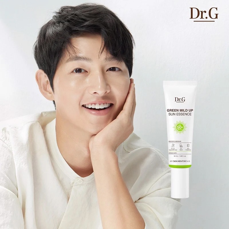 Kem Chống Nắng Vật Lý, Chống Ánh Sáng Xanh, Kiềm Dầu Giảm Mụn Dành Cho Da Nhạy Cảm Dr.G Mild Up Sun+ SPF 50+/ PA++++