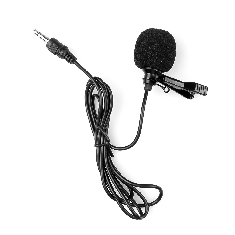 Mini 3.5mm Jack Mono Microphone Portable Collar Clip Talker Mic