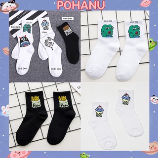 Tất cao cổ Hàn in hình cute họa tiết hoạt hình TN25