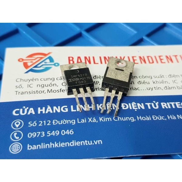 [Combo 3 chiếc] IRF5210 Mosfet Kênh-P 100V 40A TO-220 (Tháo máy)