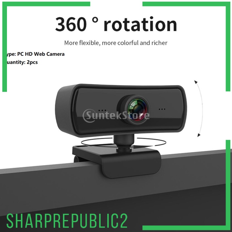 Set 2 Webcam Sharprepublic2 1440p Hd 4k Usb 2.0 Kèm Micro | BigBuy360 - bigbuy360.vn