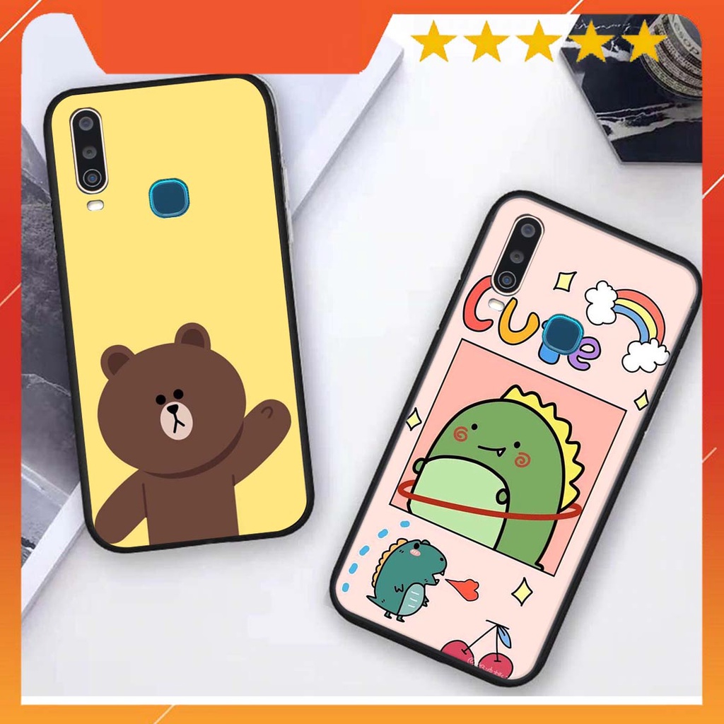 Ốp lưng Vivo U10 / Y12 in hình khủng long , gấu nâu xinh xắn, siêu cute  mà còn vô cùng RẺ -ĐẸP