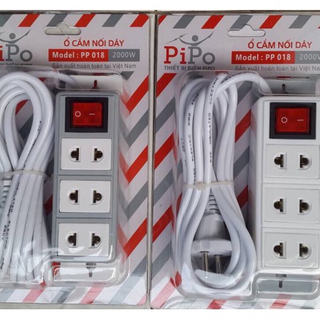 Ổ CẮM ĐIỆN PIPO PP018 LOẠI XỊN