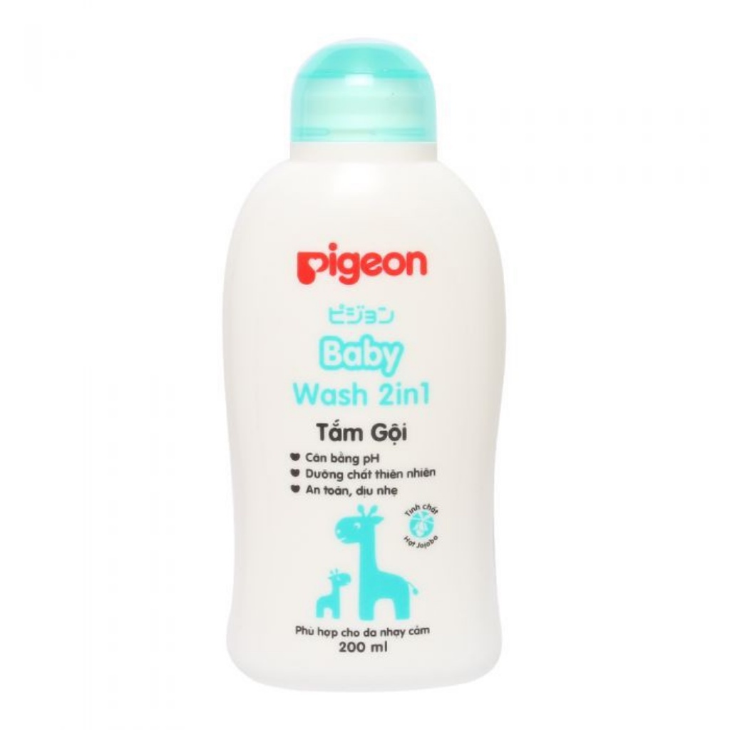 Sữa tắm gội dịu nhẹ Pigeon 200ml 2in1 Cho Bé