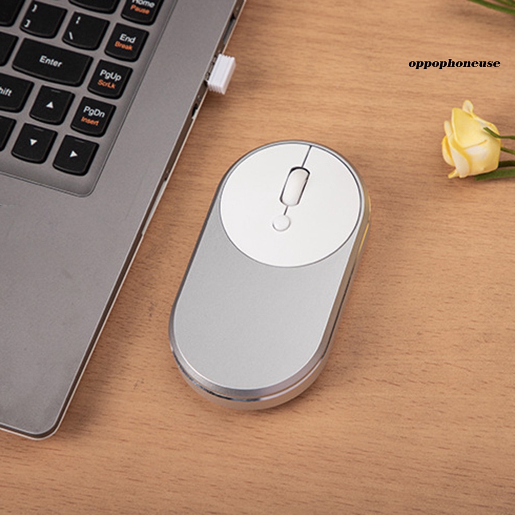 Chuột không dây Mini Siêu Mỏng Bằng Hợp Kim Nhôm 2.4ghz Có Thể Sạc Lại Cho Oppo M1