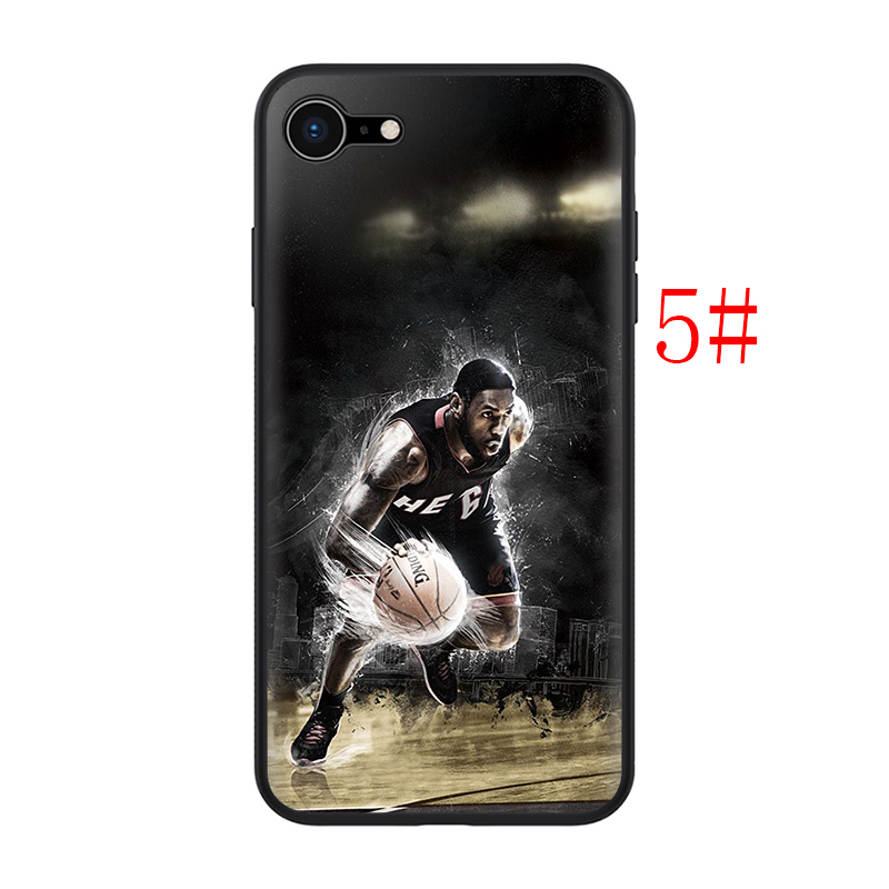 Ốp Lưng Silicone Mềm In Hình Cầu Thủ Bóng Rổ Lebron James Kobe Cho Iphone 11 12 Pro Mini Xs Max X Xr