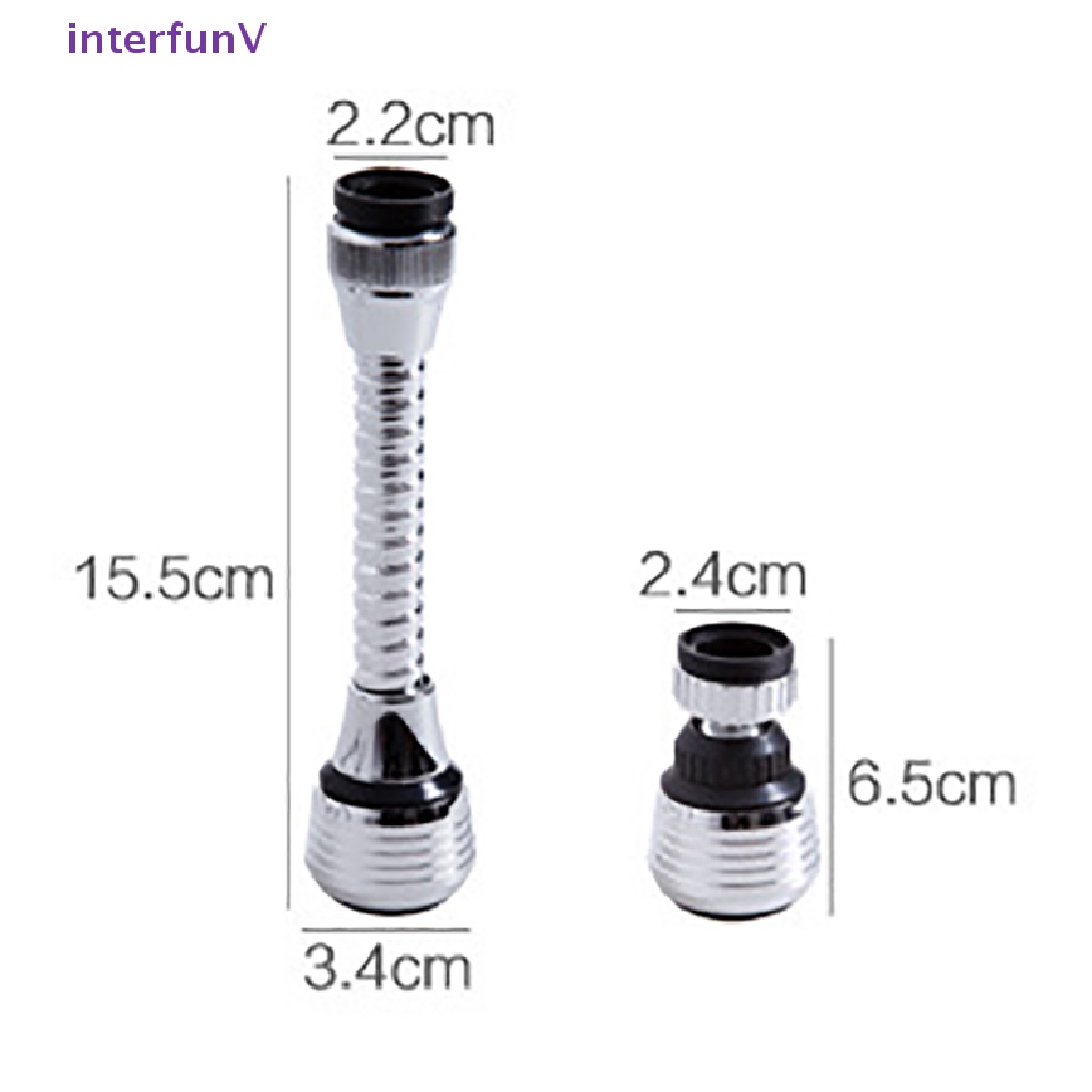 Đầu Nối Dài Vòi Nước Áp Suất Cao 2 Chế Độ Xoay 360 Độ Tiết Kiệm Nước Tiện Dụng Cho Nhà Bếp / Phòng Tắm