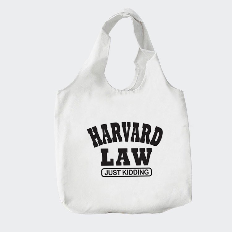 Túi totein Harvard Law TT14 chất liệu vải kaki hàn kích thước 30*36 cm -Teenstore.365