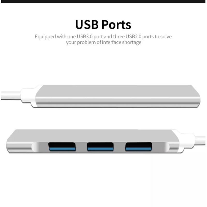 Hub Type-C chia 4 cổng Usb cho MacBook thumbnail