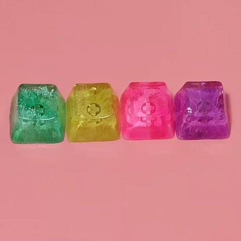 Nút Bàn Phím Cơ Bằng Resin Có Đèn Nền Họa Tiết Dễ Thương