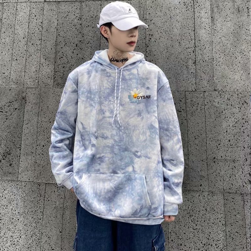 Áo Hoodie Dài Tay In Họa Tiết Hoa Cúc Phong Cách Hàn Quốc Dành Cho Nam / Size M-5Xl | BigBuy360 - bigbuy360.vn