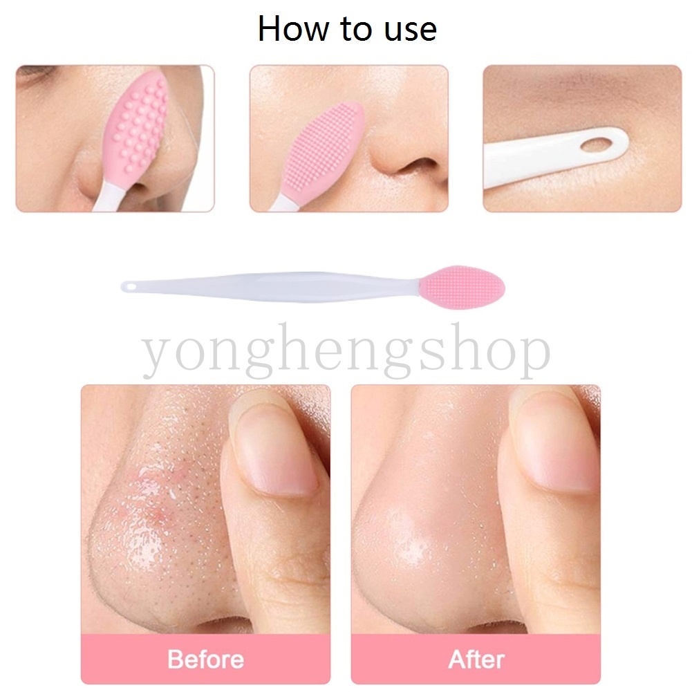 Cọ Silicone Vệ Sinh Mũi Hai Mặt Làm Sạch Sâu Tiện Dụng