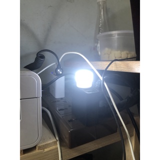 Đèn ngủ mini hình tròn bóng LED - Cổng USB