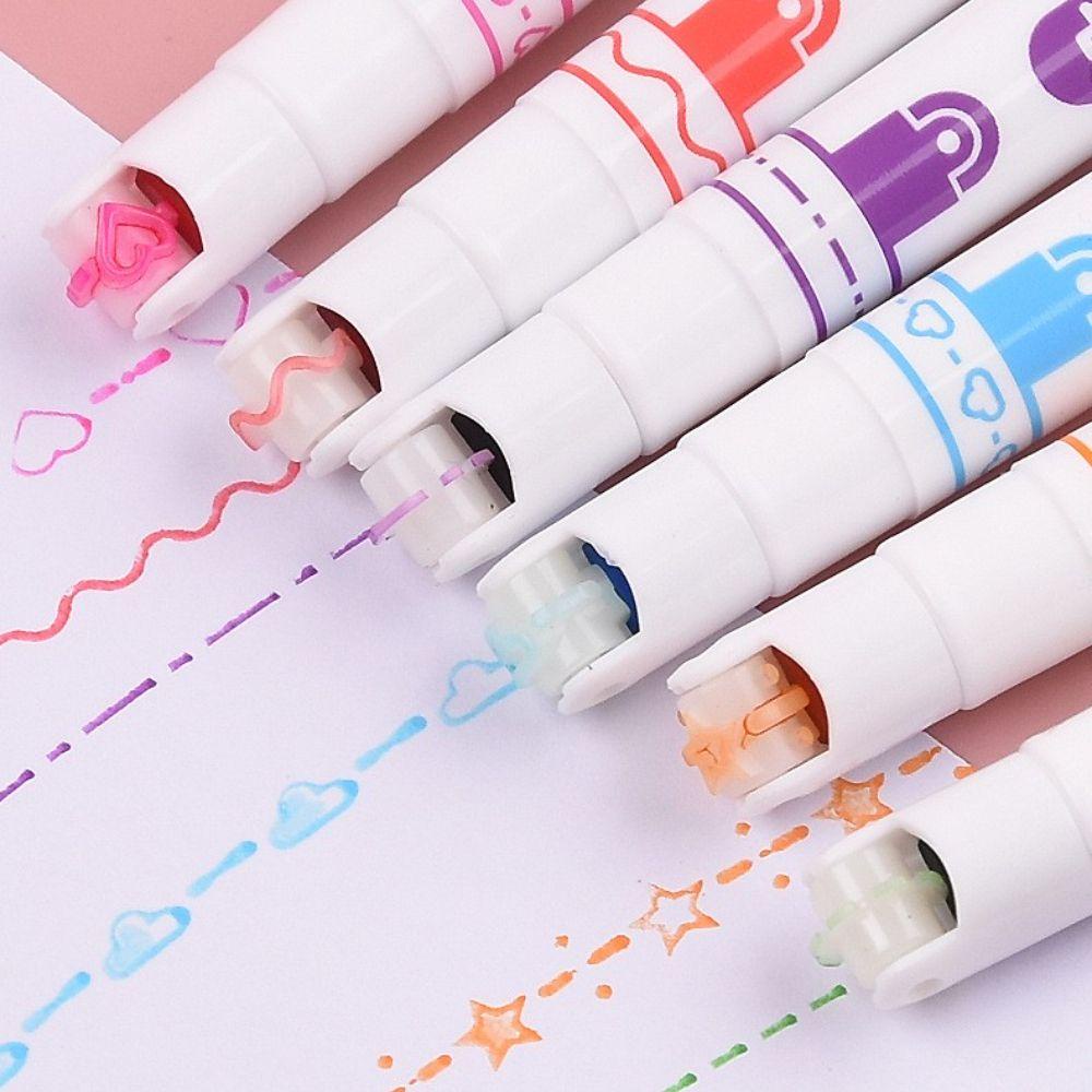 Bút Đánh Dấu PEWANY Họa Tiết Graffiti Trái Tim Màu Sắc Kẹo Ngọt Phong Cách Hàn Quốc Cổ Điển