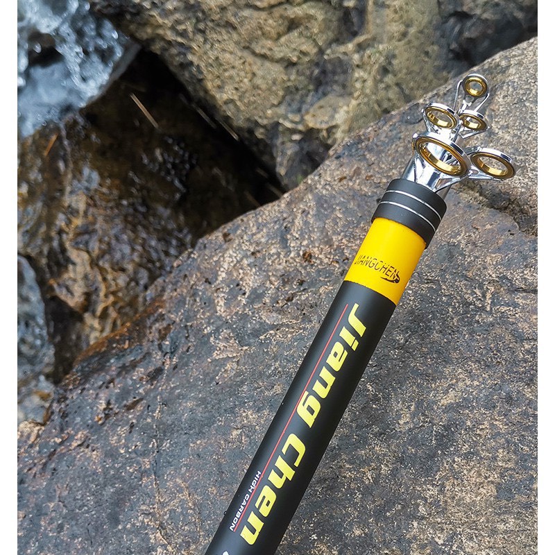 Bộ cần câu rút dài 3m6 máy 6000 inox kim loại cần tải cá 10kg phụ kiện 15 món y hình tay quay inox