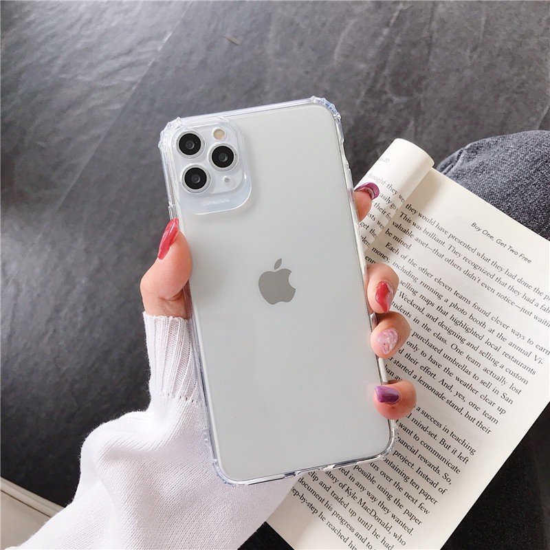 Ốp điện thoại nhựa silicon màu trơn đơn giản cho Iphone 12 Mini 11 11pro Max X Xs Max Xr 7 8 Plus 6s 6 Se | BigBuy360 - bigbuy360.vn