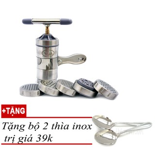 Máy làm bún tươi 5 lưỡi cắt Tặng 2 thìa inox