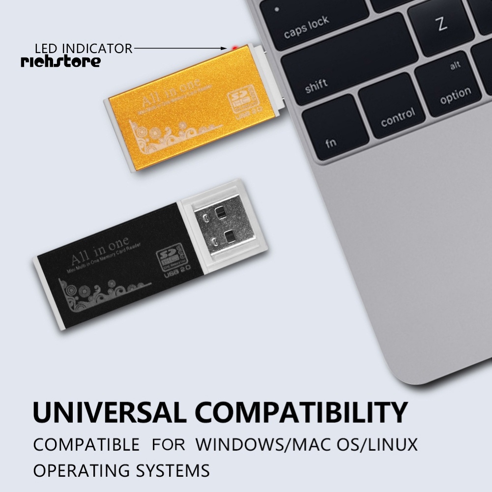 Đầu Đọc Thẻ Nhớ USB 2.0 Đa Năng | BigBuy360 - bigbuy360.vn