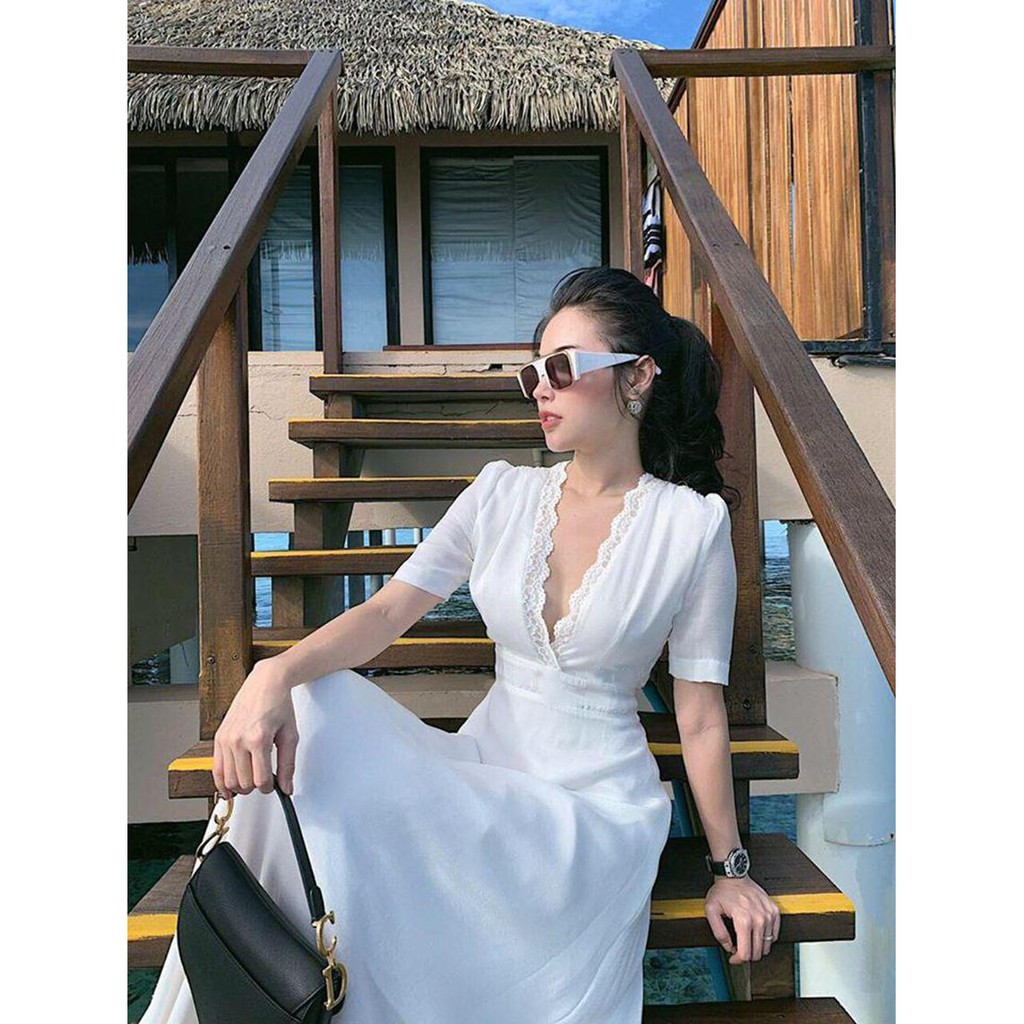 Đầm Maxi trắng dự tiệc, đầm cưới. [HÀNG CHẤT LƯỢNG] | BigBuy360 - bigbuy360.vn