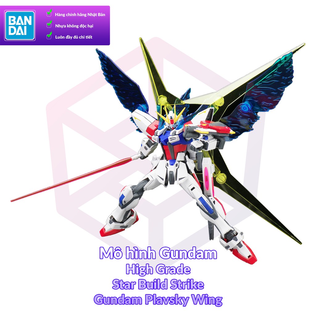 Mô hình Gundam Bandai HG 009 Star Build Strike Gundam Plavsky Wing 1/144 Build Fighters