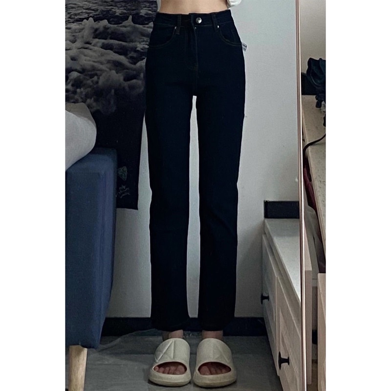 FREESHIP -QUẦN BAGY ĐEN TRƠN CẠP CAO