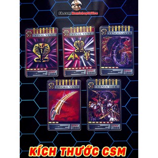 Set Ouja 5 thẻ Advent - Kích thước CSM - KamiShop - Kamen Rider Card