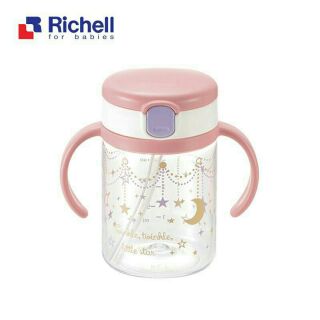 Cốc Ống Hút Richell 200ml
