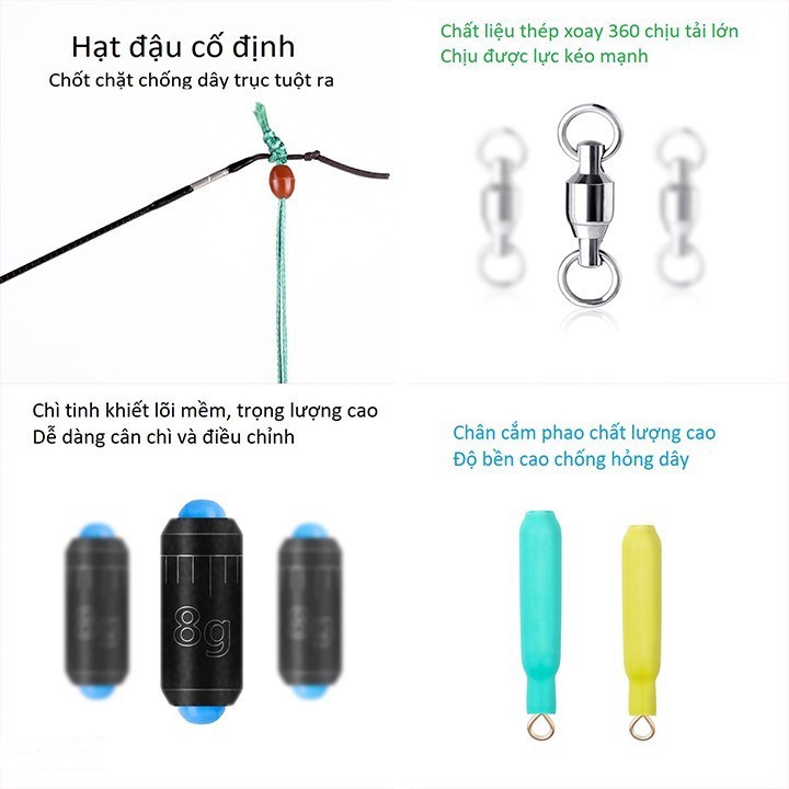 Trục Săn Hàng Quấn Sẵn Nylon Cao Cấp Chuyên Câu Cá Lớn Bọc Silicon Siêu Bền _ Trục Câu Đài