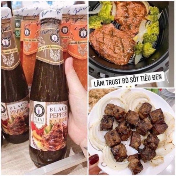 [Sẵn] Sốt Bò Tiêu Đen Siêu Thị Gourmet Thái Lan