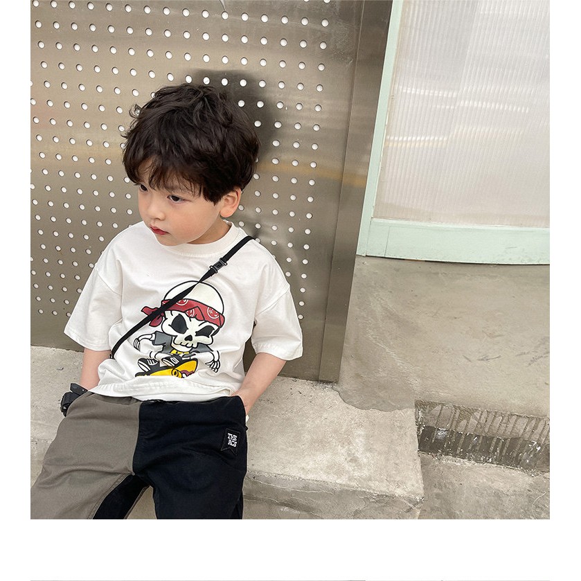 Áo thun tay lỡ in hình cho bé, áo phông cotton nam nữ unisex,Samyy_vn