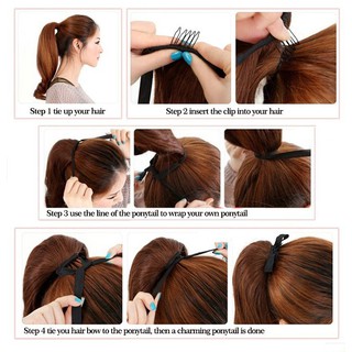 Đuôi Tóc Giả Thắt Bím Cho Nữ