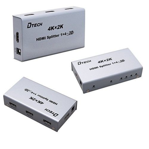 Bộ chia HDMI 1 ra 4 DTECH (7144) chính hãng - Hỗ trợ 4Kx2K