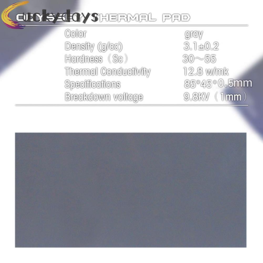 LUCKYDAYS Thermal Pad 12.8 W/mk Silicone Thermal Pads 85x45mm for GPU CPU Heatsink | BigBuy360 - bigbuy360.vn
