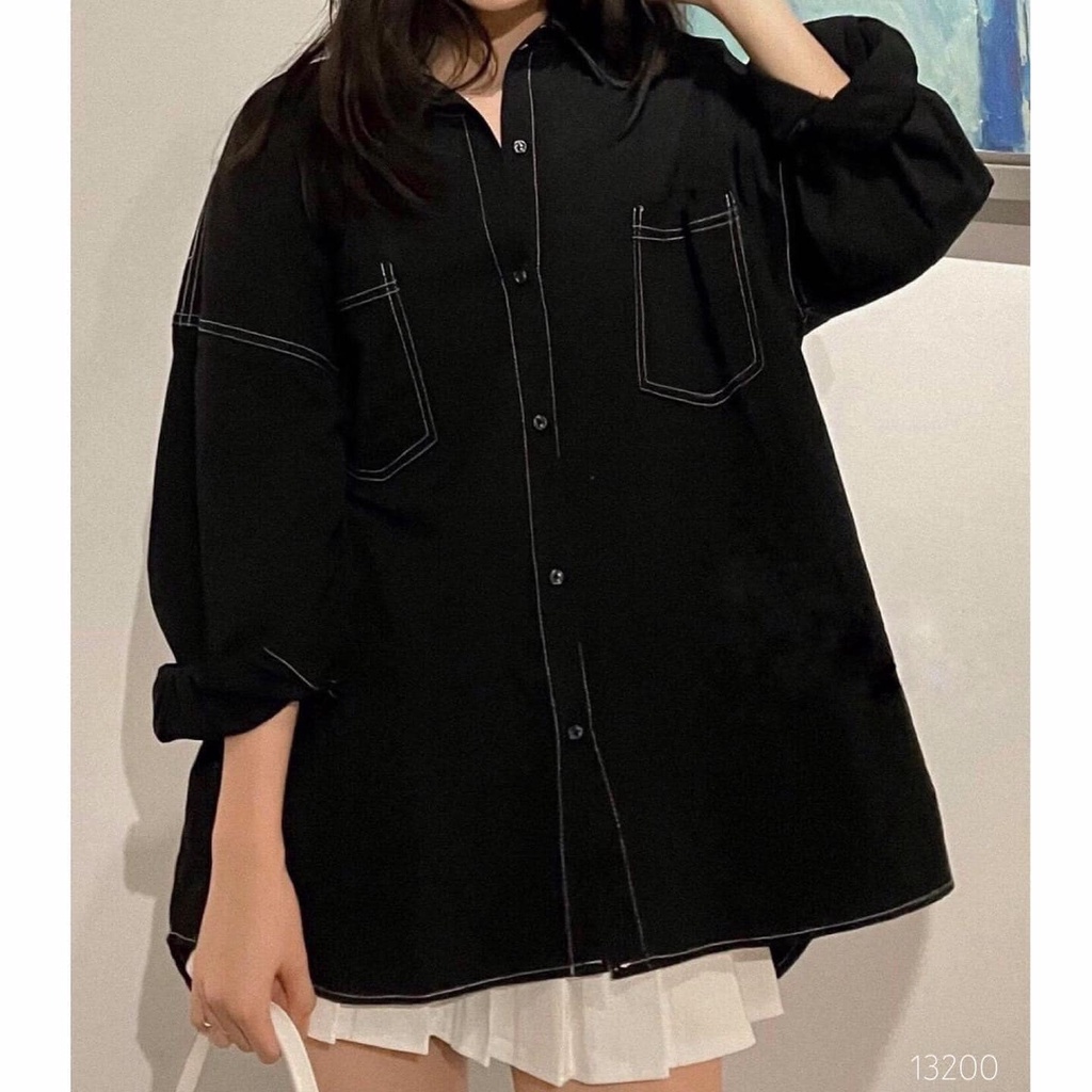 Áo sơ mi chỉ nổi freesize v1 120