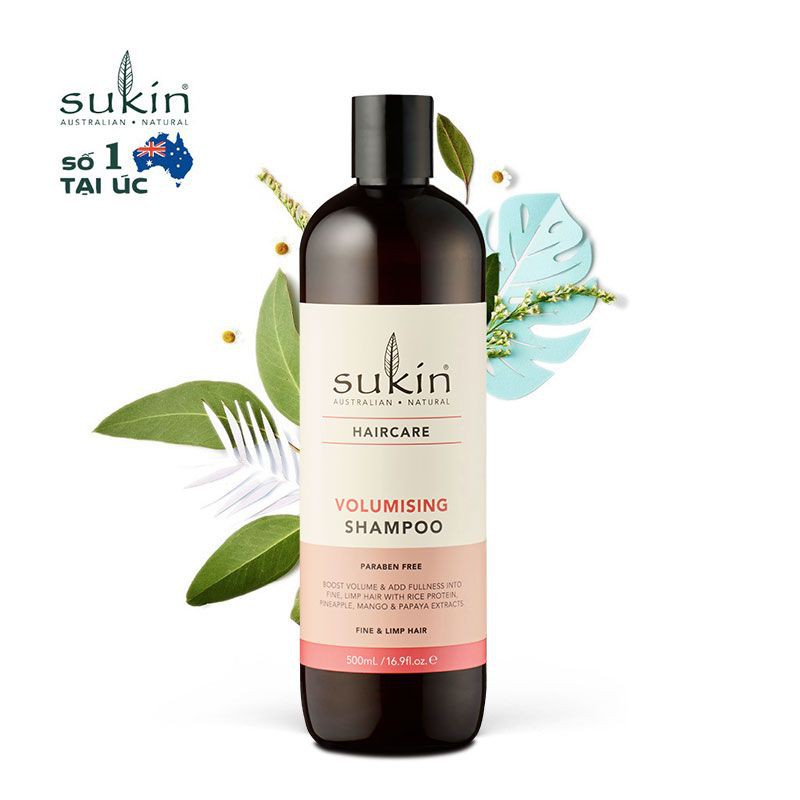 Dầu Gội Sukin Volumising Shampoo Làm Tăng Phồng Tóc 500ml