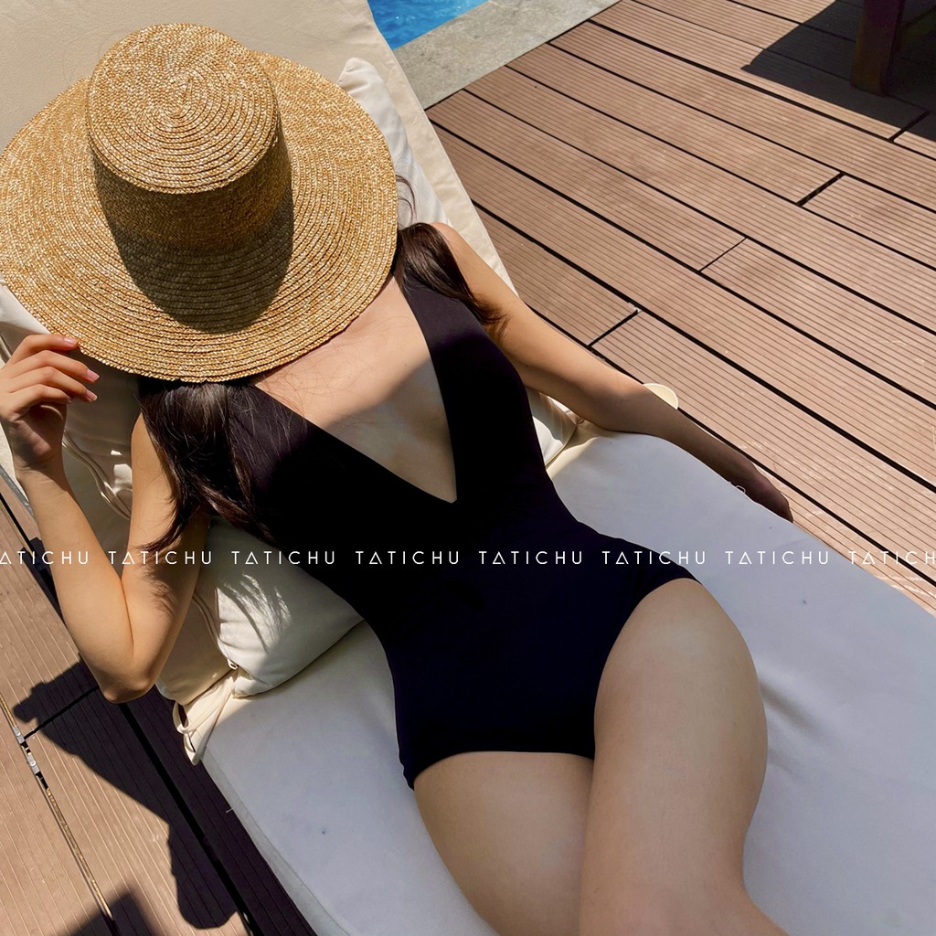 V Neck Swimsuit - Đồ bơi 1 mảnh cổ V, khoét lưng | BigBuy360 - bigbuy360.vn