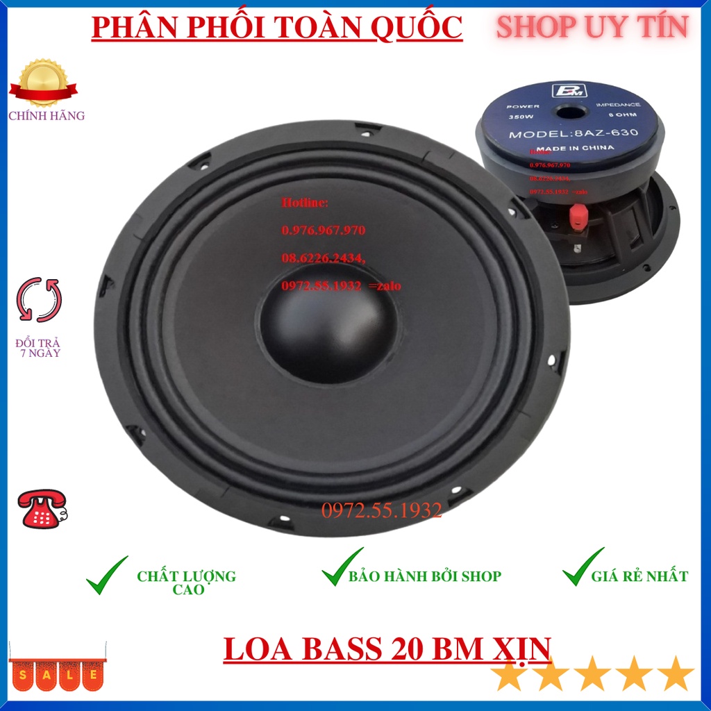 Loa bát 20 BM xin đạt chuẩn chất lượng - bass 20 nhập khẩu - giá 2 chiếc