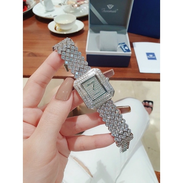 Đồng hồ nữ FUNMEI 28.28mm chính hãng máy Nhật Miyota đính đá swarovski chắc chắn full box thẻ bảo hành 12 tháng
