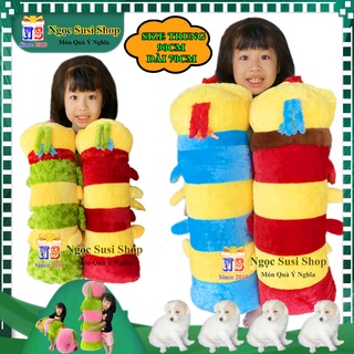 [SIÊU ĐẸP] GỐI ÔM CON SÂU NHỒI BÔNG SIZE 90CM DÀI 70CM  ÔM NGỦ - GẤU BÔNG CON SÂU