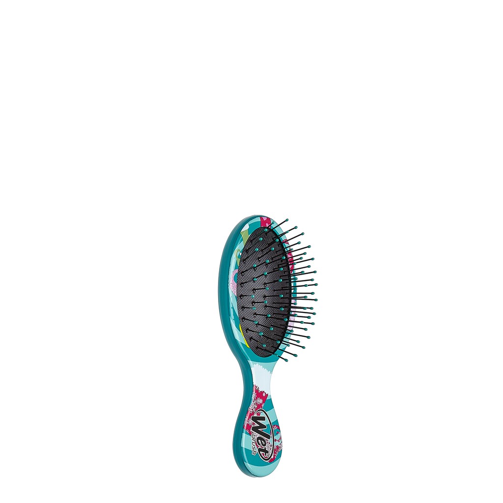 [CHÍNH HÃNG] Lược gỡ rối WET BRUSH dòng truyền thống mini họa tiết giang sinh màu xanh