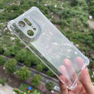 Ốp lưng dẻo bảo vệ camera cho Oppo Find X5 - X5 Pro gờ cao 4 góc chống sốc trong suốt