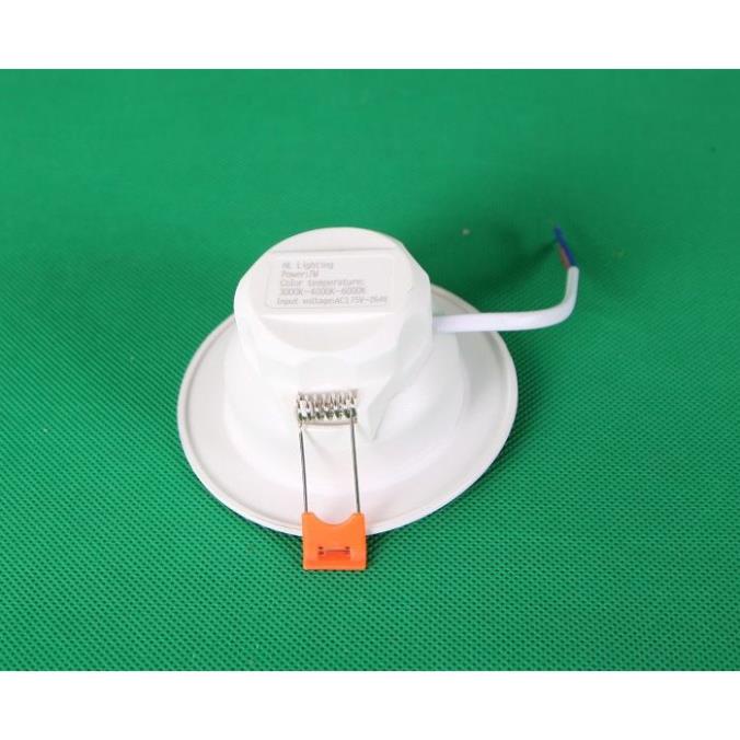 Bộ 20 Đèn Led âm trần đổi màu 5w viền bạc/vàng, đèn trang trí giá rẻ