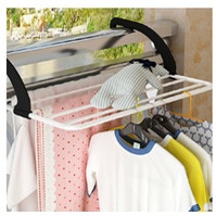 Giá phơi đồ ban công 55x32cm, Giá Phơi Đồ Treo Ban Công Tiện Dụng - Kệ Phơi Đồ Gấp Gọn