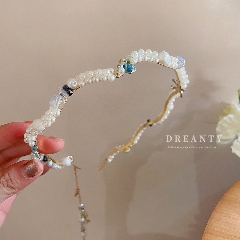 Cài Tóc Đính Hạt Ngọc Trai / Vỏ Sò / Sao Biển Kiểu Dáng Ngọt Ngào Xinh Xắn Cho Nữ