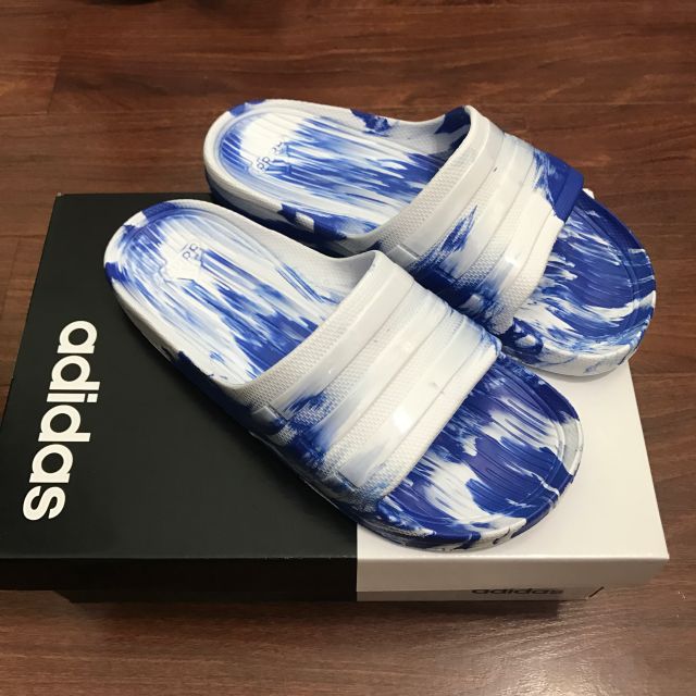 Dép Adidas Duramo Slide camo slide trắng