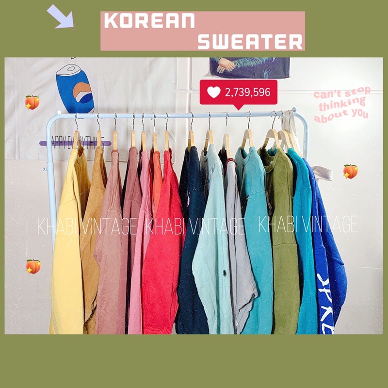 Áo sweater 2hand ⚡FREESHIP⚡ Áo nỉ đẹp giá rẻ-Khabi Vintage