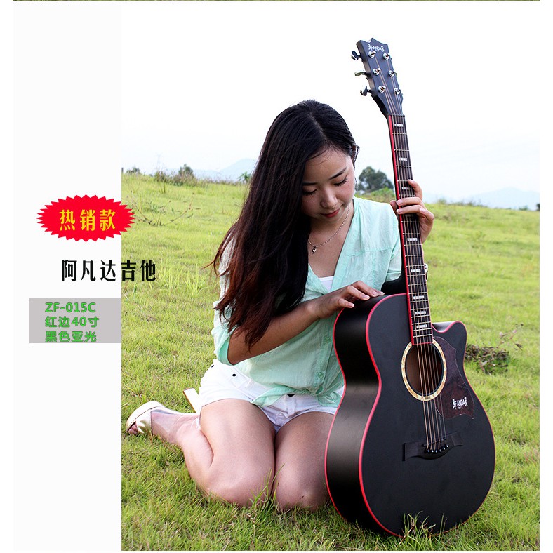 ♘Hoạt động nghỉ hè cho người mới bắt đầu 40 inch 41 inch dân gian guitar acoustic guitar chuyên bán buôn guitar cổ điển