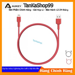 Dây Cáp Sạc Lightning Cho iPhone Chuẩn MFi Aukey CB-BAL3 , CB-BAL4 - Hàng Chính Hãng