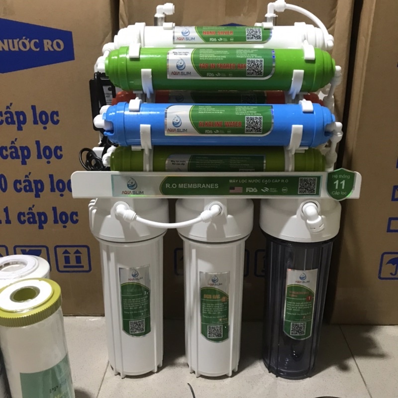 Máy lọc nước UF Aqua có đèn UV 11 cấp - không có nước thải - không dùng điện - tặng bộ lọc 123  - có giá sỉ
