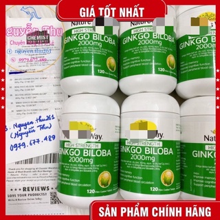 Viên bổ não Ginkgo Biloba Nature way 2000mg